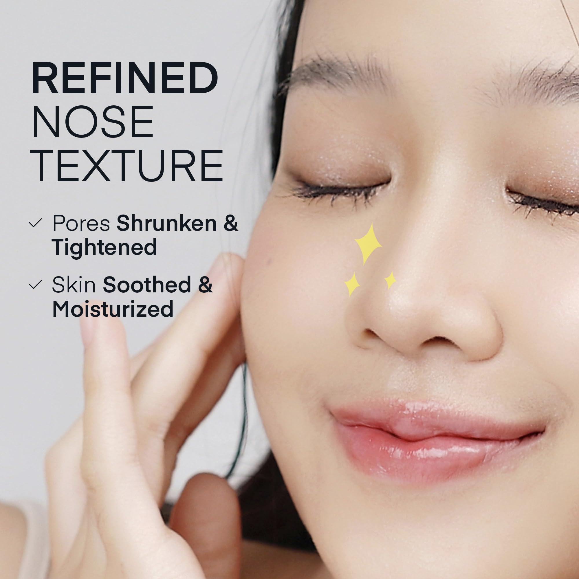 TEREZ AND HONOR refining set image shows pores becoming smoother for all skin types.