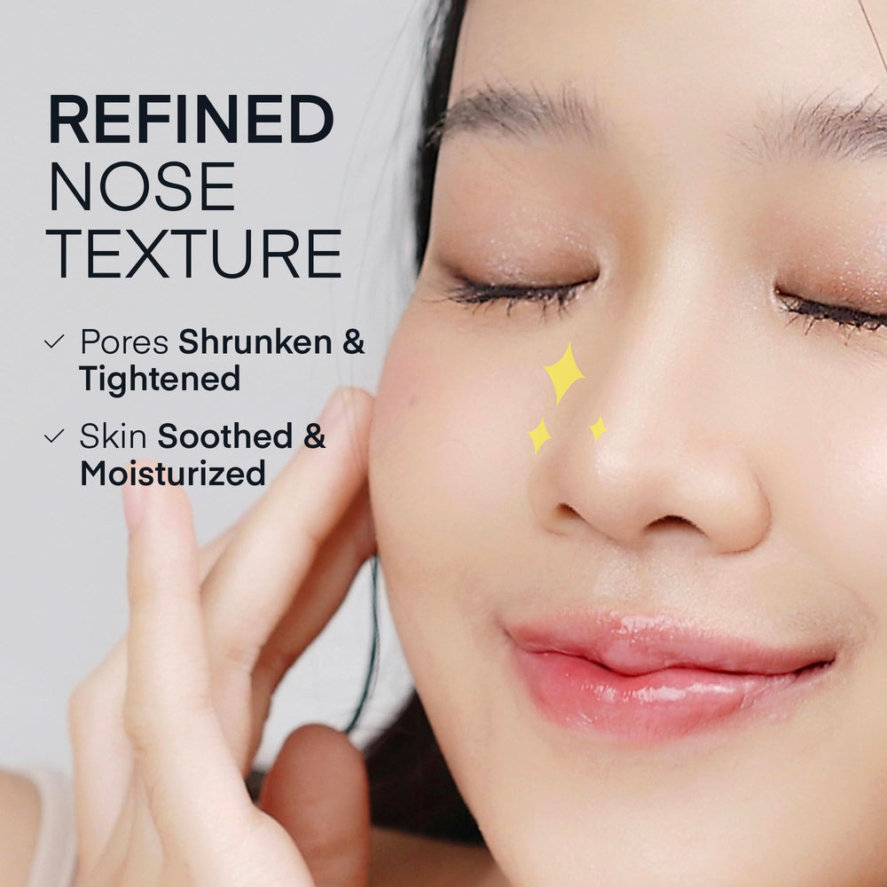 TEREZ AND HONOR refining set image shows pores becoming smoother for all skin types.