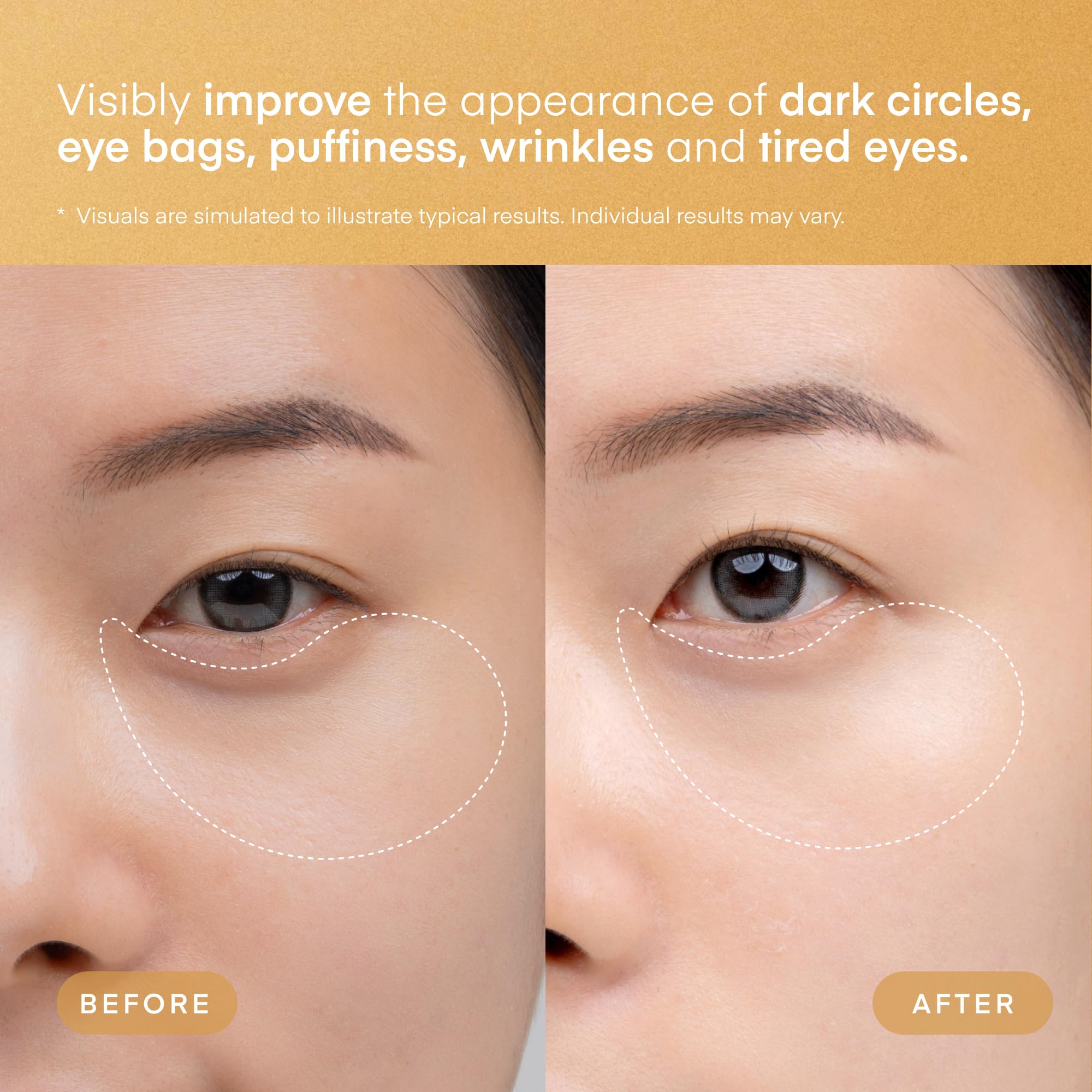 Retinol, collagen, peptides displayed with patches for potential smoothing and contour support.