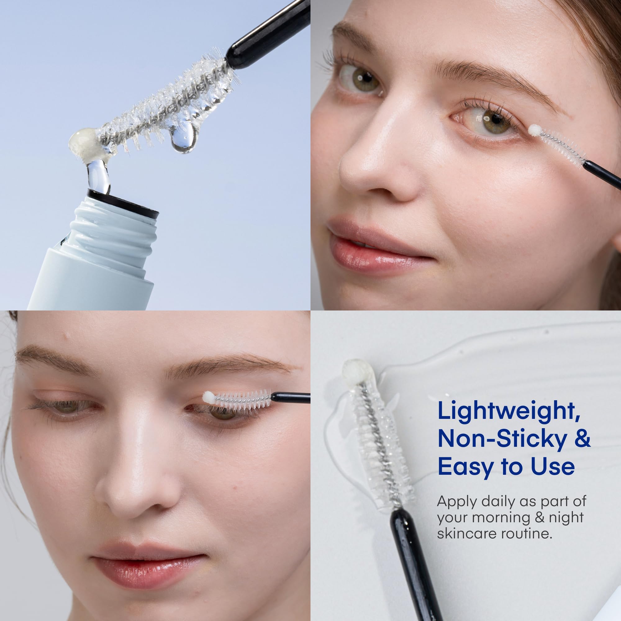 TEREZ & HONOR Reviving Lash Serum ingredients label highlighting peptide and biotin blend
