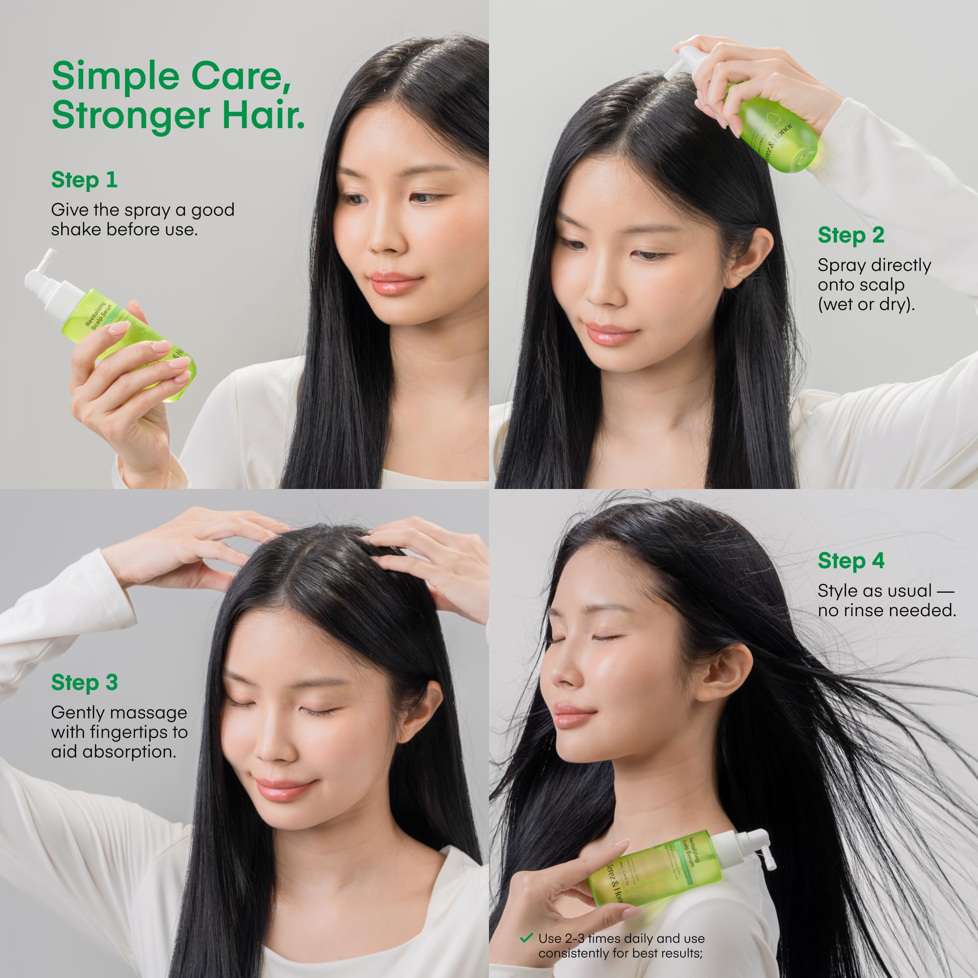 Drop of serum illustrating light hydration for dry scalp.