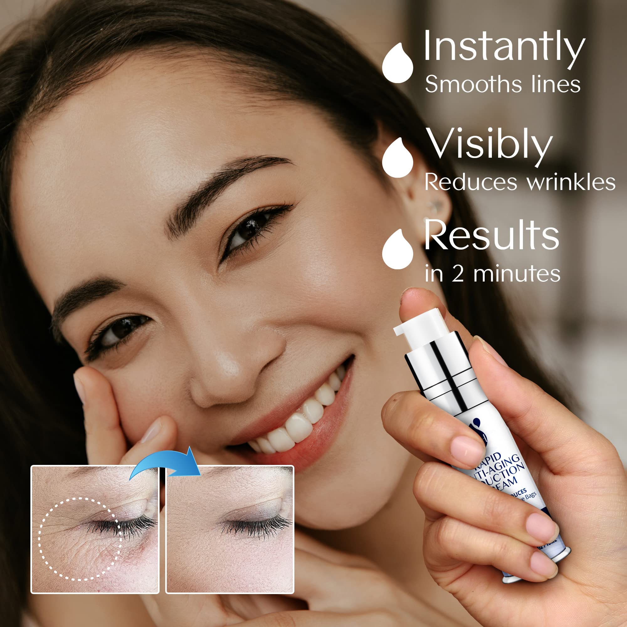 TEREZ AND HONOR eye cream enhances brightness after use