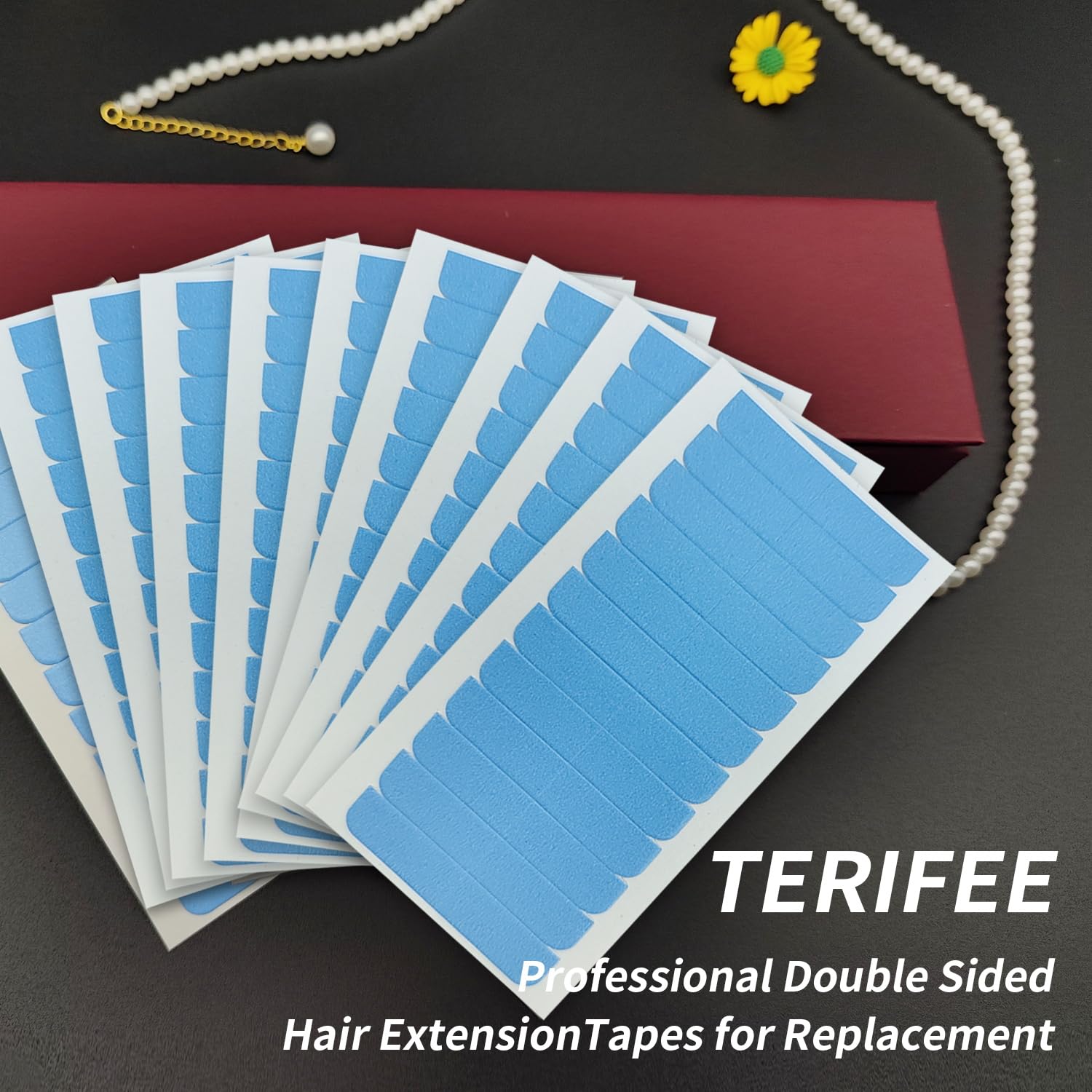 TERIFEE pack of 10 sheets simplifies hair extension maintenance.