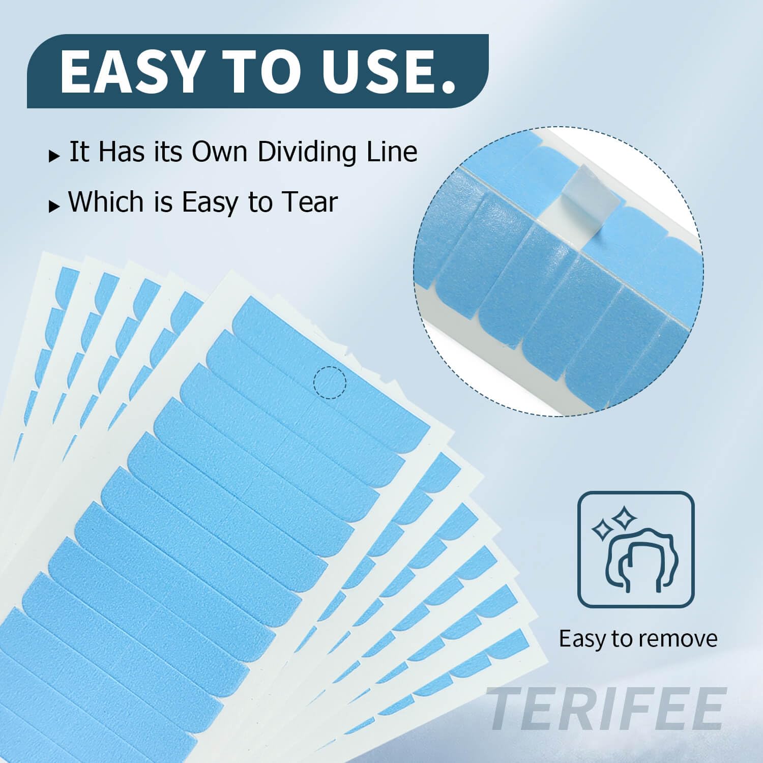 TERIFEE safe non-toxic adhesive for peace of mind.