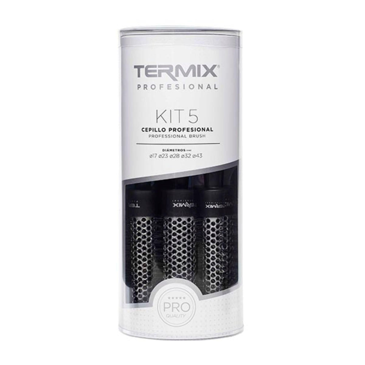 Termix Professional Thermic Brush Kit, brush head focus, heat-conductive design for faster drying