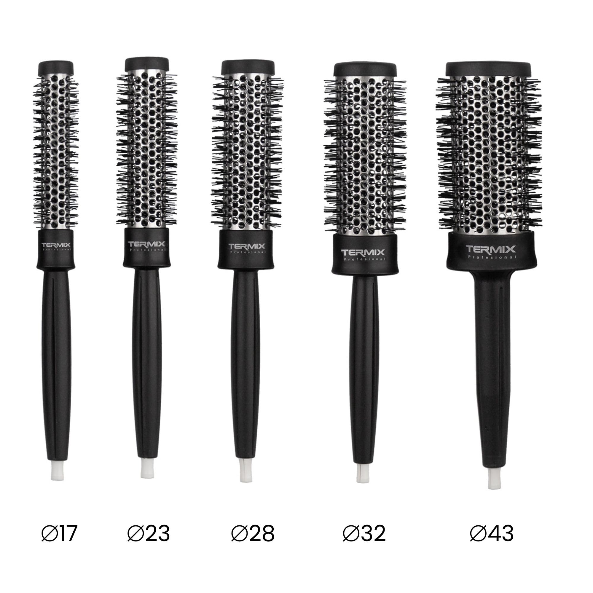 Termix Thermic Brush Kit grip close-up, ergonomic polypropylene handle for comfort