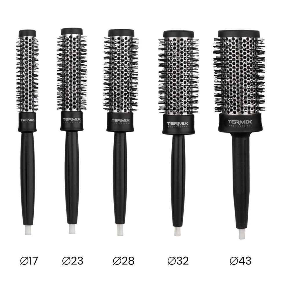 Termix Thermic Brush Kit grip close-up, ergonomic polypropylene handle for comfort