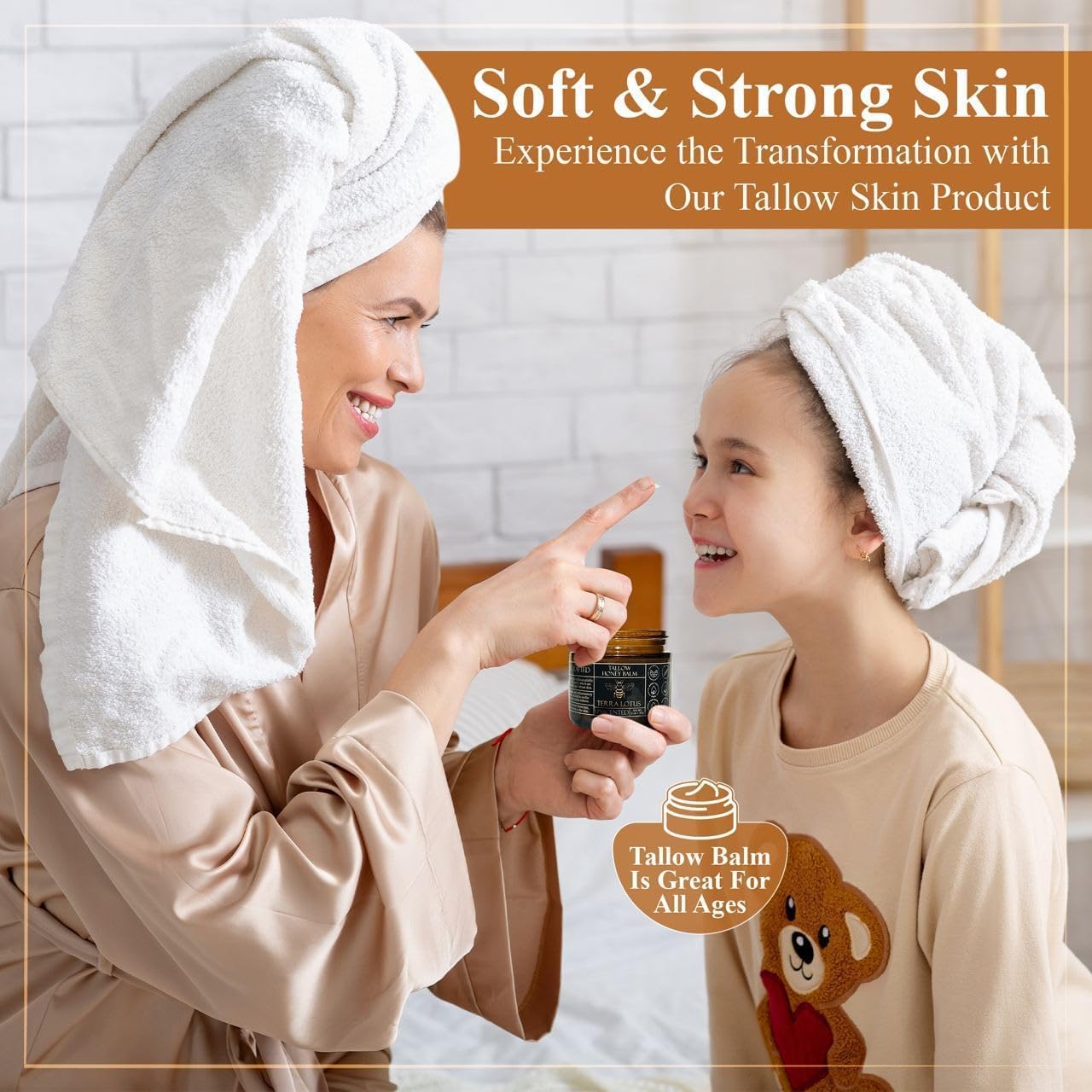 Terra Lotus balm on hand showing smooth, fast-absorbing moisture.