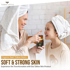 Terra Lotus balm packaging highlighting handmade, small-batch skincare