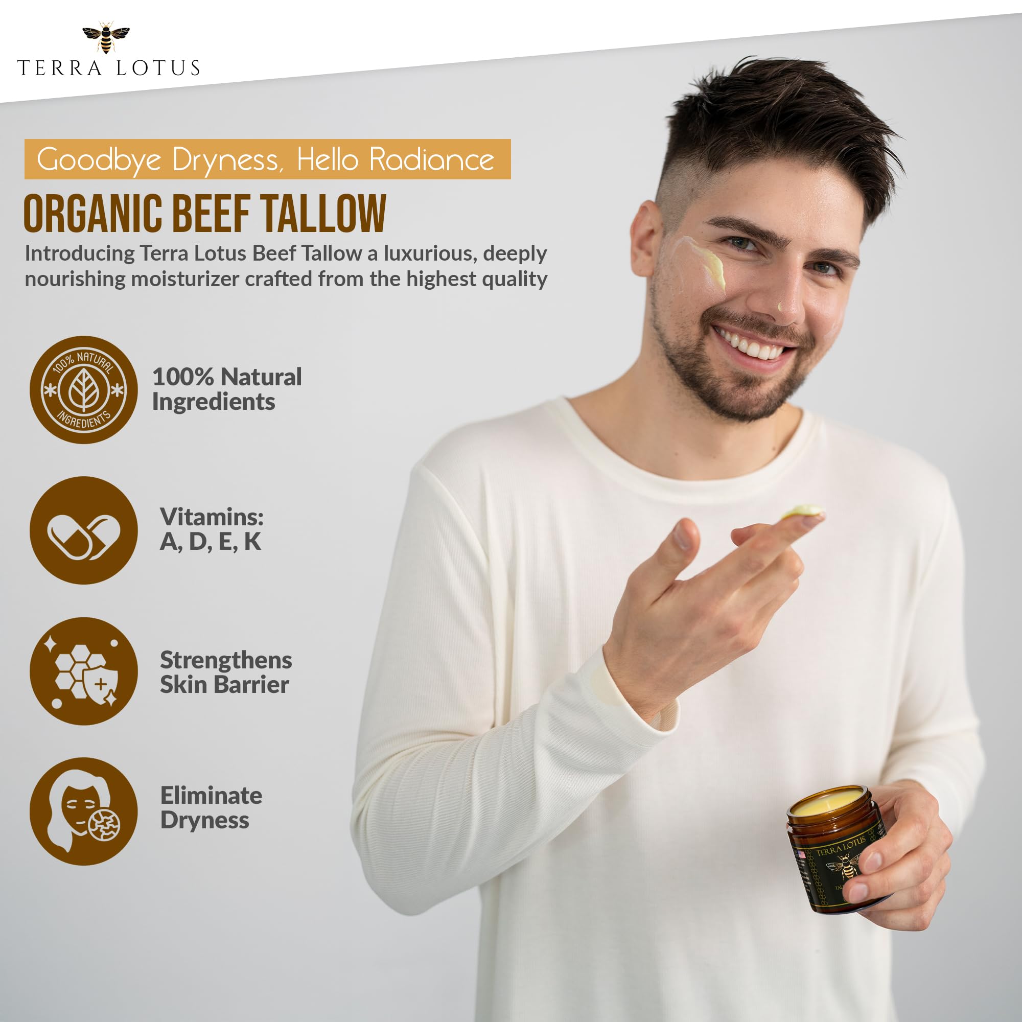 Creamy, non-greasy texture ideal for all skin types