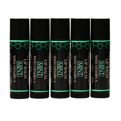 Terra Lotus organic tallow lip balm 5-pack tubes provide long-lasting moisture.
