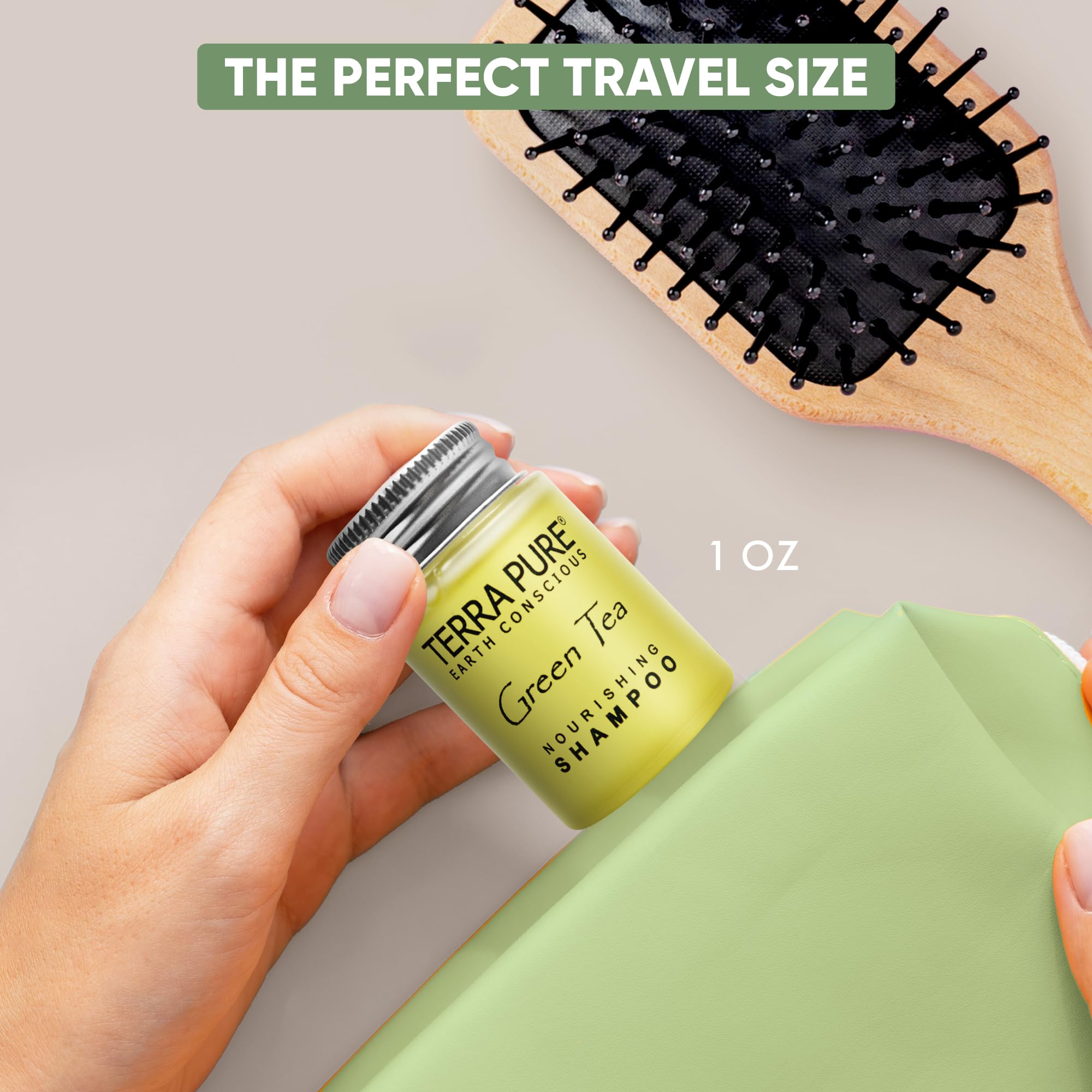 Terra Pure aloe-olive oil formula labeling hints nourishing care.
