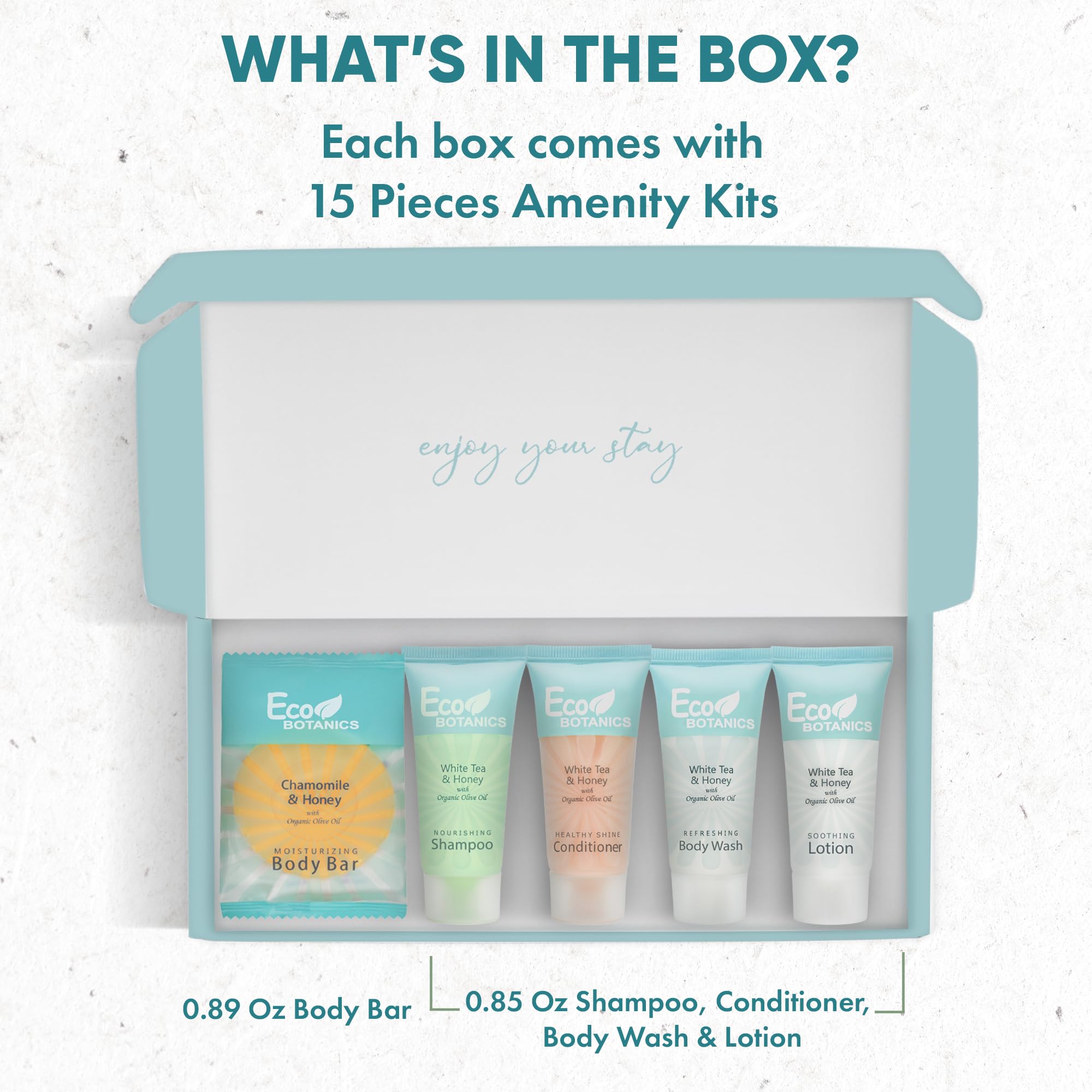 Terra Pure Eco Botanics body lotion bottle for luxury stays