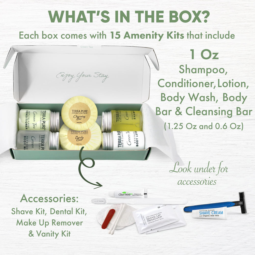 Terra Pure Green Tea body lotion travel tube, skin hydration on the go.