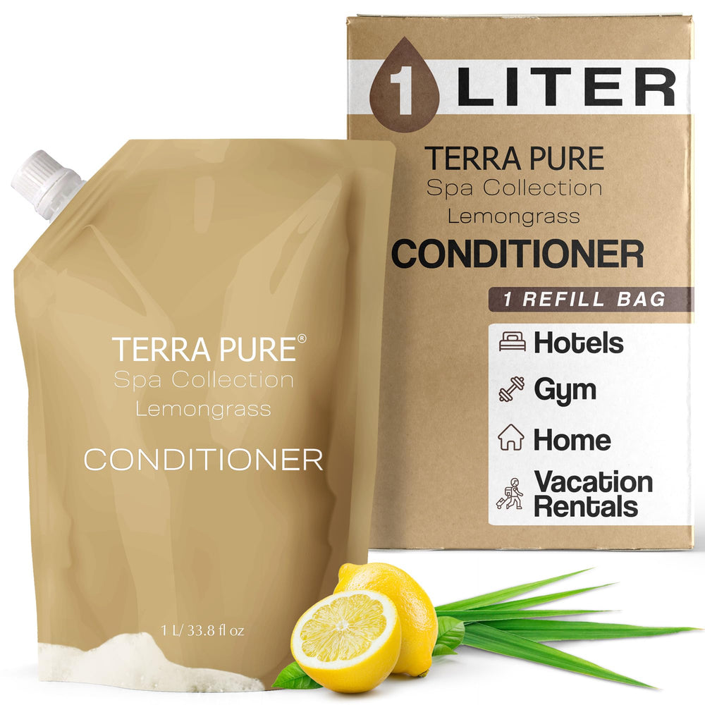 Terra Pure Spa conditioner refill 1l for wall dispensers delivers hotel-grade luxury.