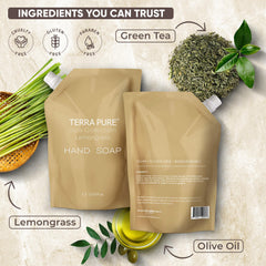 Terra Pure refill in wall dispensers reduces maintenance time.