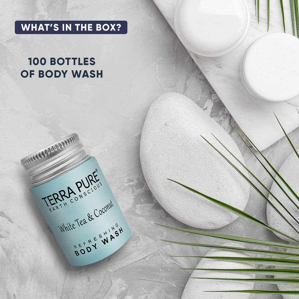 Terra Pure white tea coconut scent bottle highlights premium guest experience