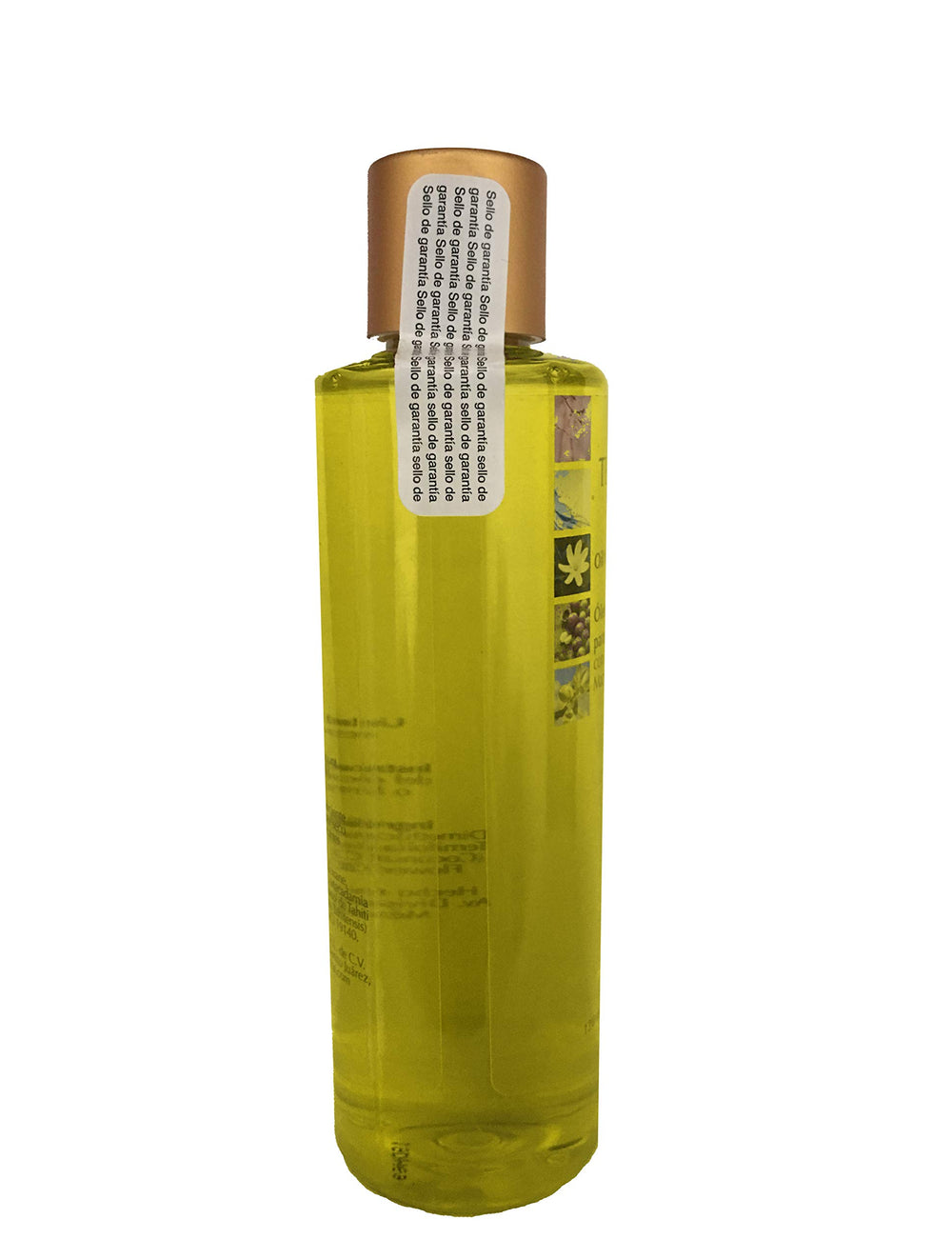 Terramar monoi oil bottle shields hair during heat styling.