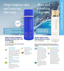 Terramar Micro-Exfoliating Powder lather reveals smooth, refined texture on skin.
