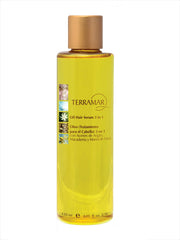 Terramar Tahiti Monoi oil bottle protects hair from heat.