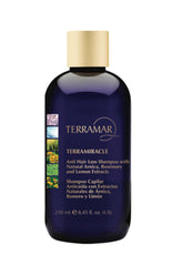Terramar TERRAMIRACLE shampoo bottle highlighting scalp-friendly formula