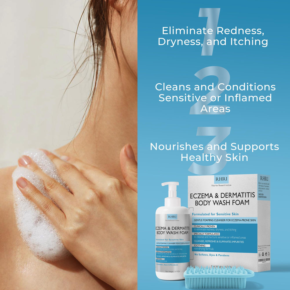 Terramed Eczema Body Wash suitable for adults and kids for daily use.