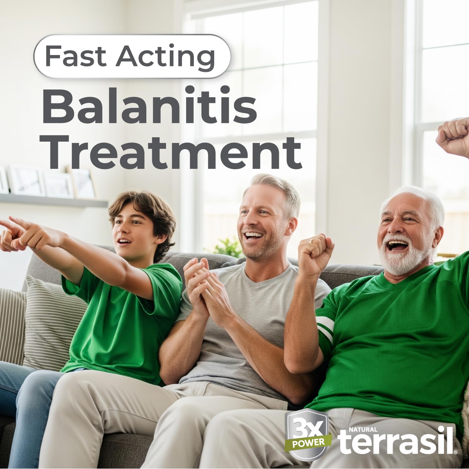 Terrasil Balanitis Soap bar closeup texture shows smooth natural blend for gentle cleansing.
