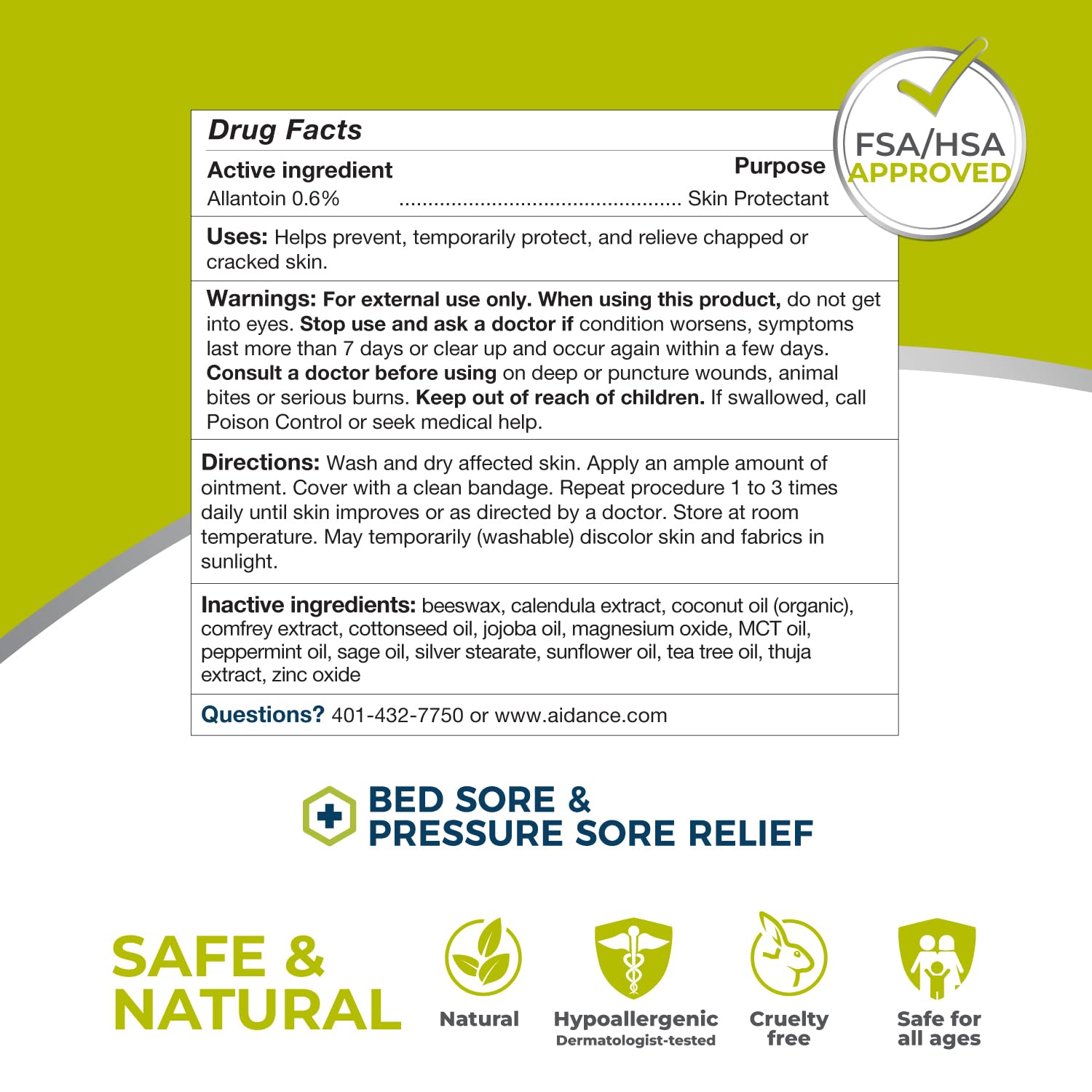 Terrasil natural ingredients like beeswax and shea butter shown for soothing care.