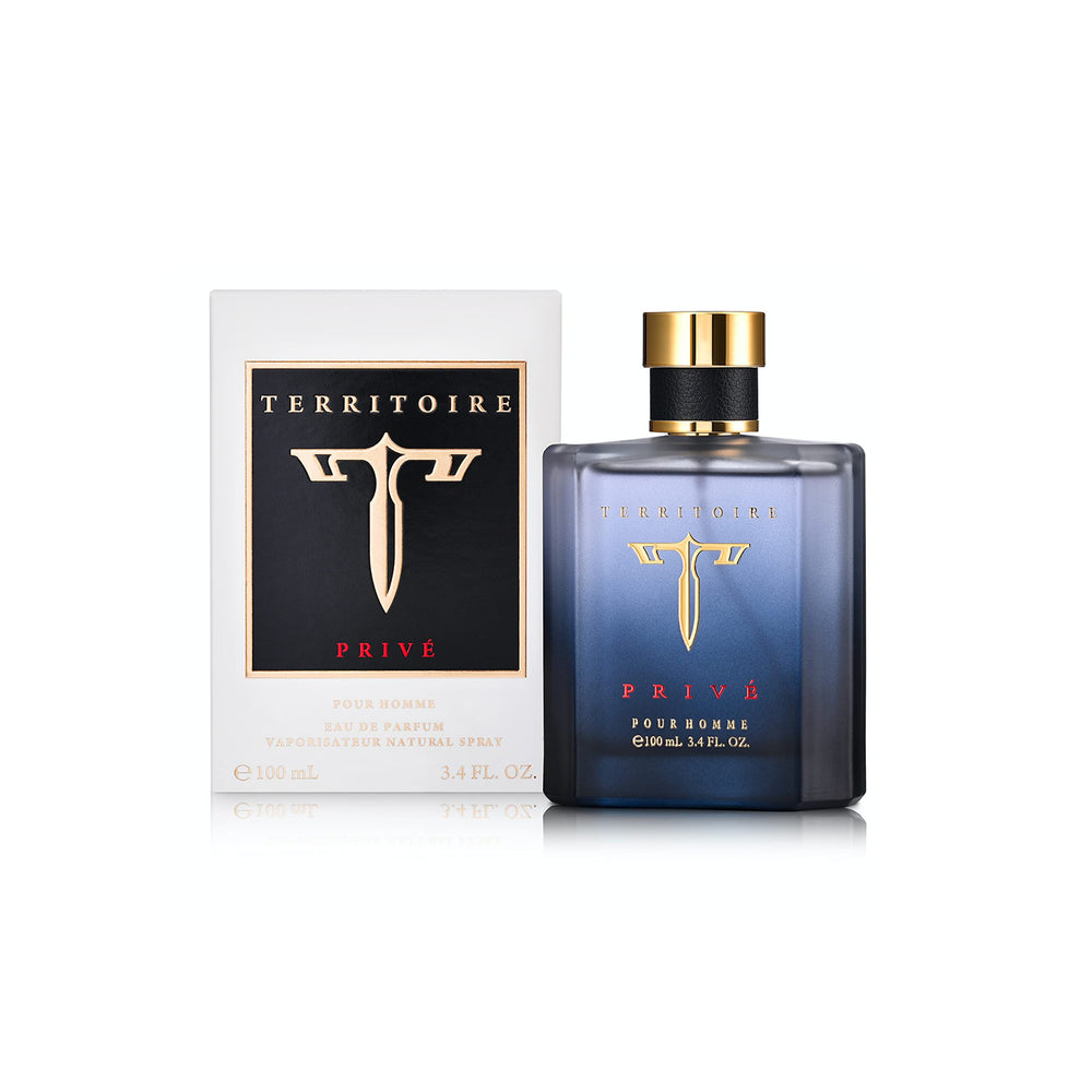 Territoire Prive bottle front view suggesting a timeless signature for daily wear