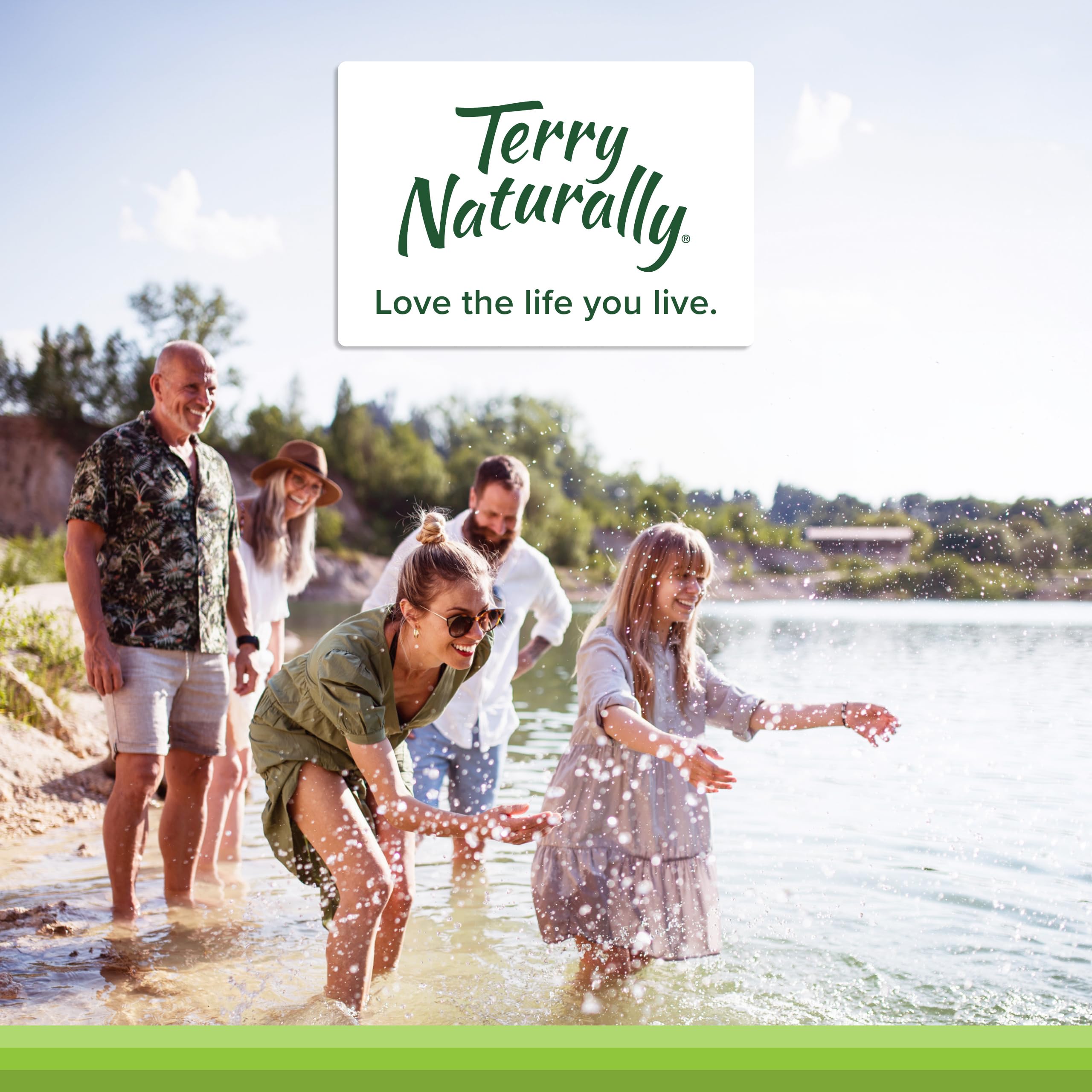 Terry Naturally ingredients list emphasizing clean formulation and berry extracts