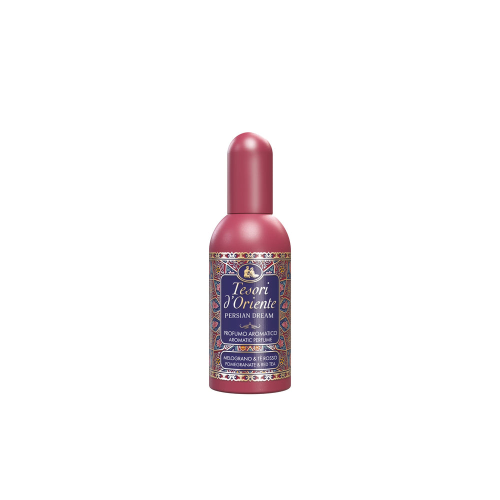 Tesori d'Oriente Persian Dream bottle front, elegant presentation ideal for gifting.