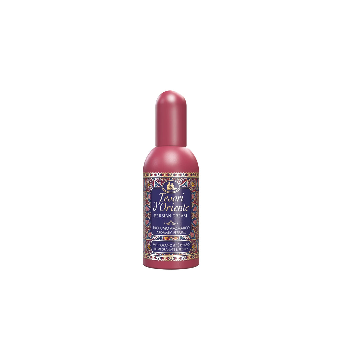 Tesori d'Oriente Persian Dream bottle front, elegant presentation ideal for gifting.