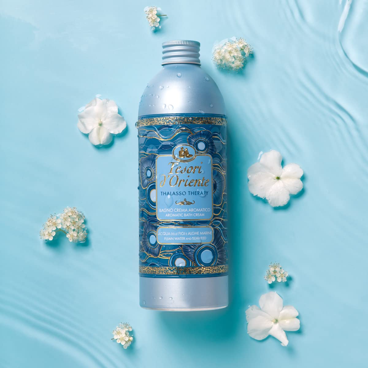 Tesori d'Oriente bubble bath foamy lather shows rich bubbles ideal for relaxation