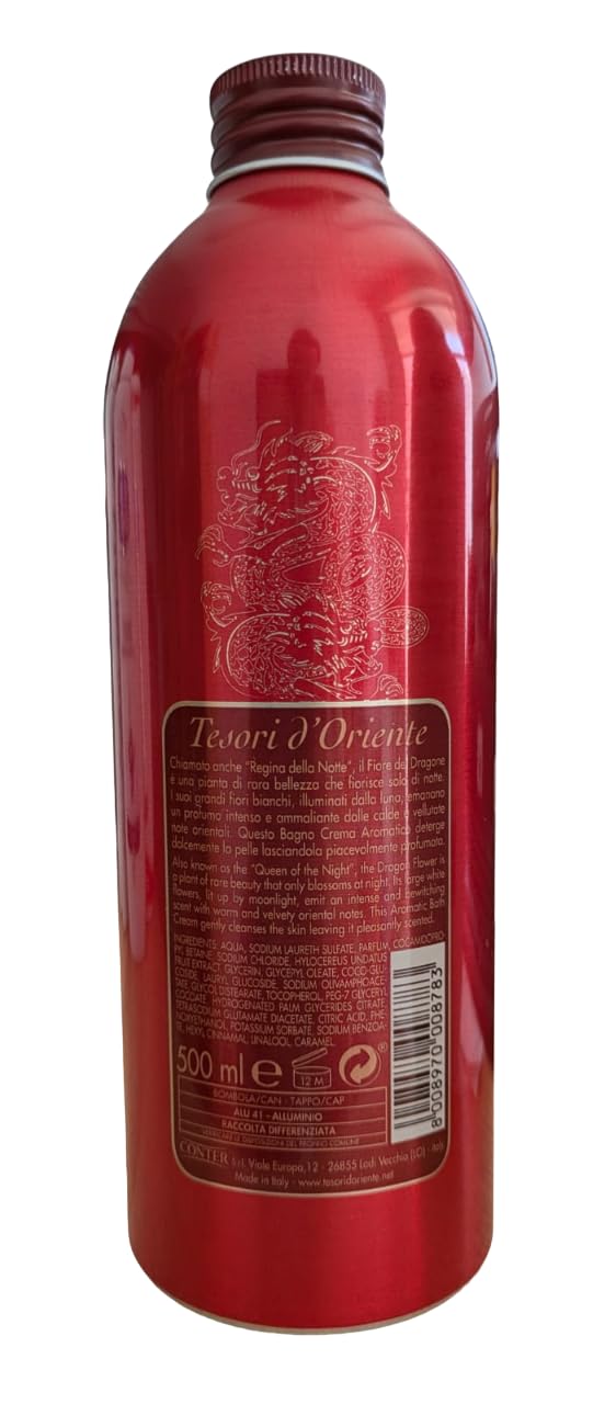 Tesori d'Oriente Dragon Flower Cream Bath foam delivers rich fragrance during a soak