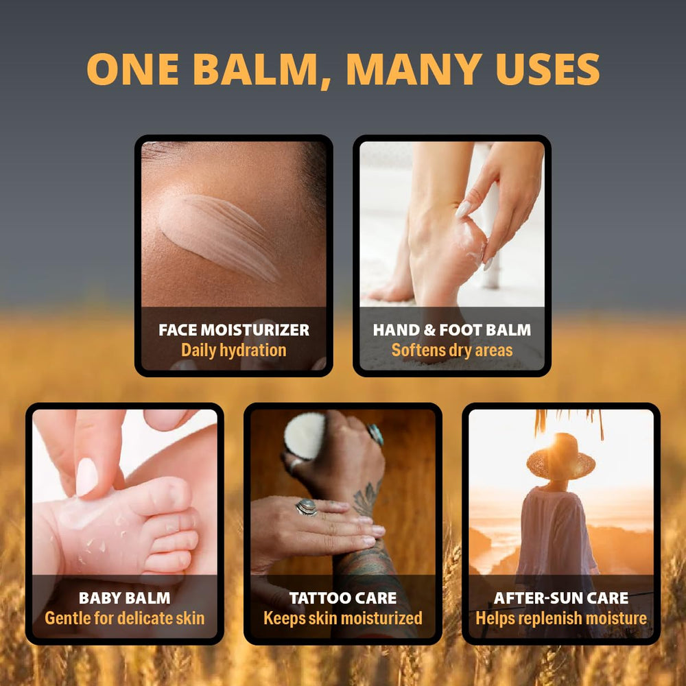 TETON balm on hand during application for instant moisturization