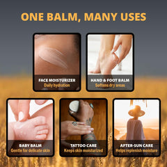 TETON balm on hand during application for instant moisturization