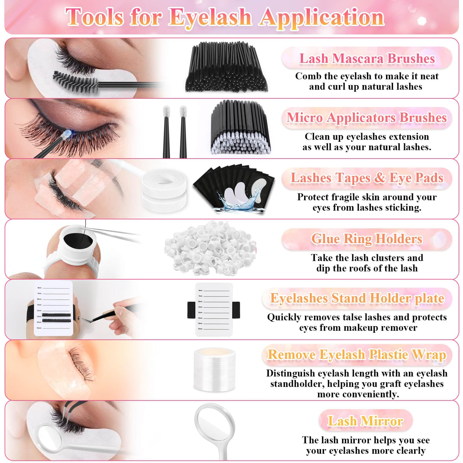 Tetutor fast-drying lash glue with strong hold.