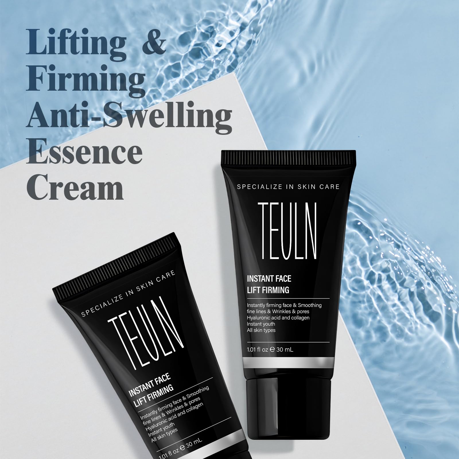 TEULN 2.0 application on clean face showing ease of use
