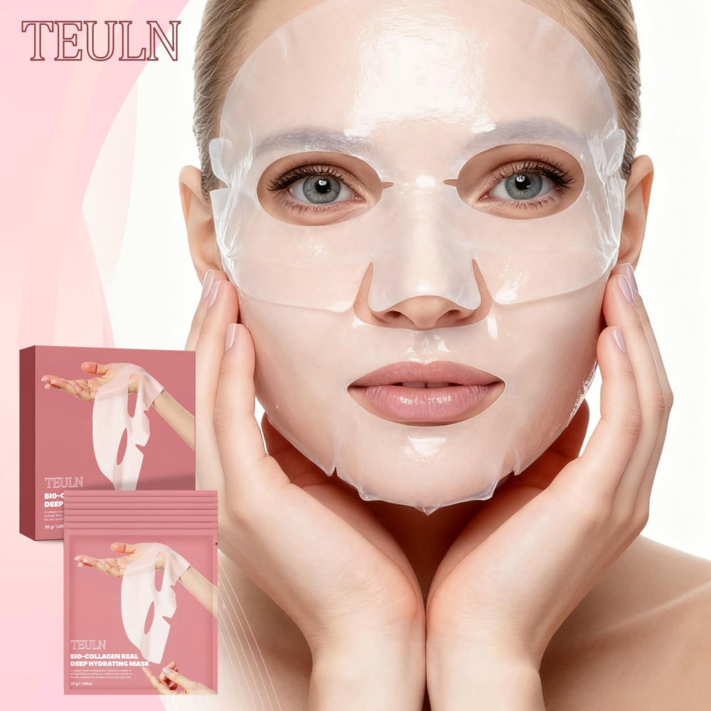 TEULN Bio-Collagen Deep Mask hydrogel texture ready to deliver moisture