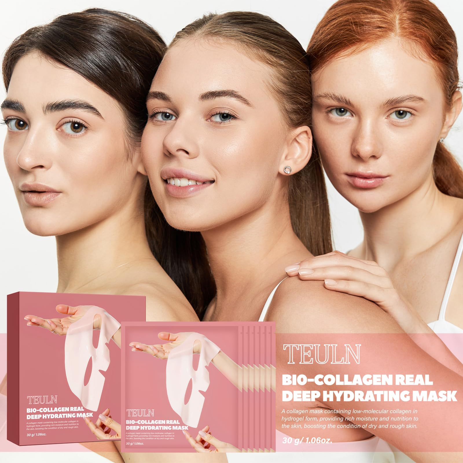 TEULN Bio-Collagen Deep Mask ingredients feature niacinamide and vitamin E