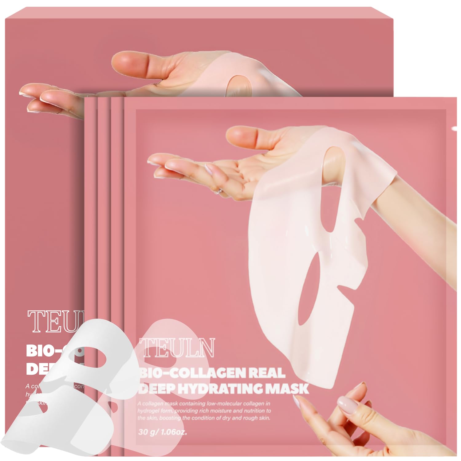 TEULN Bio-Collagen Deep Mask packaging ready to hydrate and prep skin