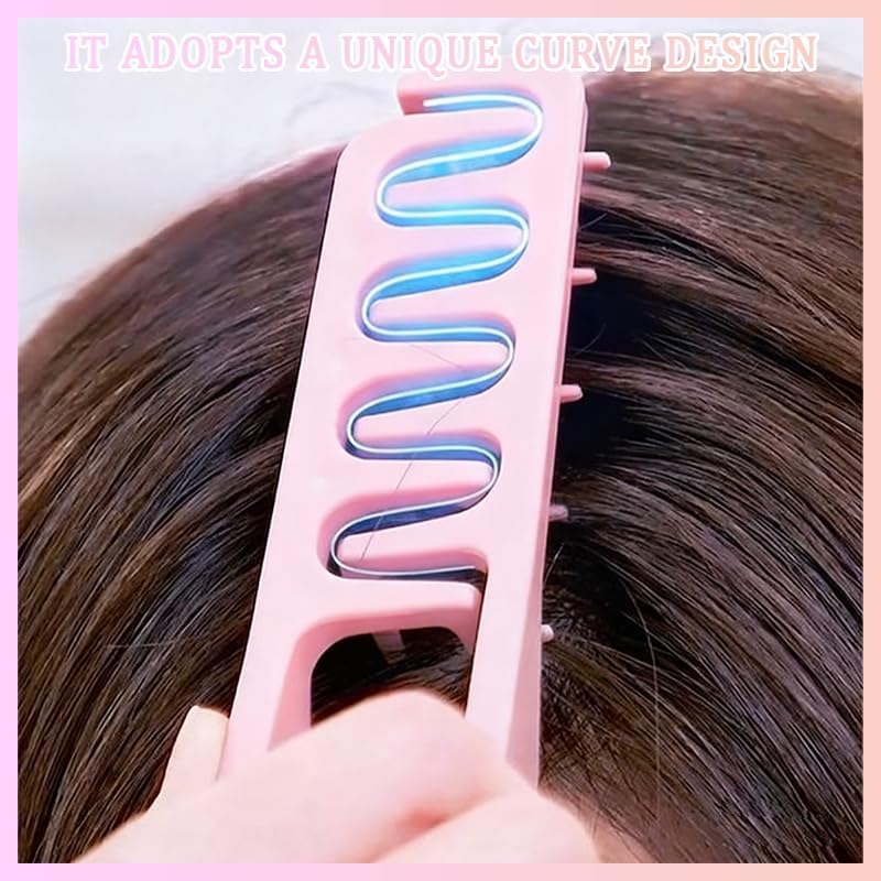 Texture Comb gray wide-tooth helps detangle and protect hair.