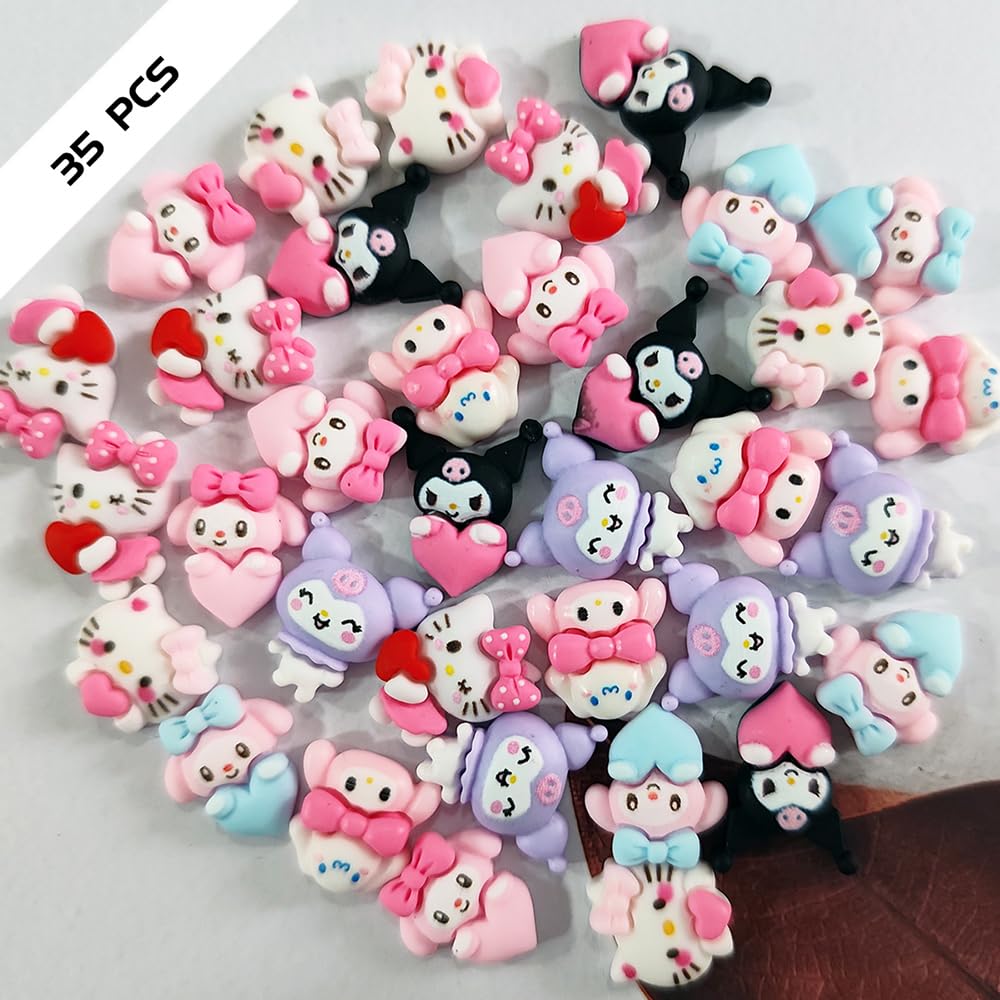 Tezocr 3D nail charms, lightweight resin jewelry for nails