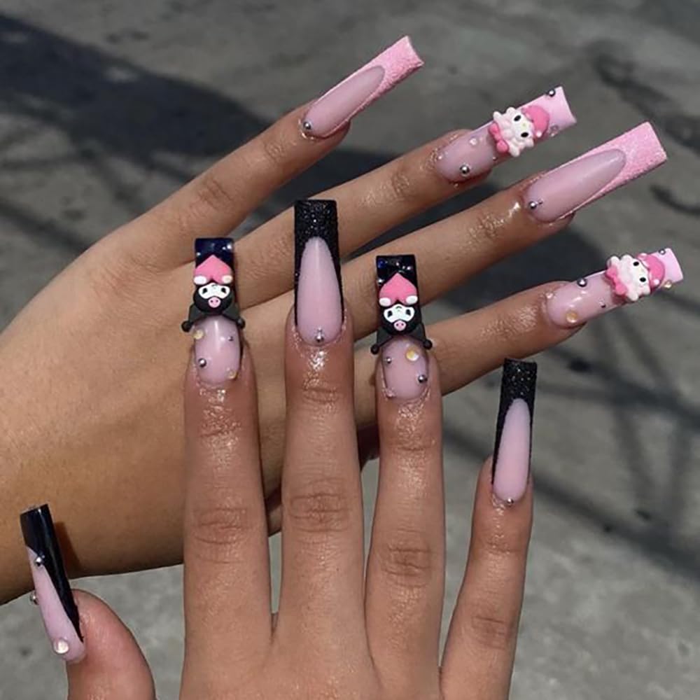 Tezocr cartoon nail charms for acrylics, ideal for creative art