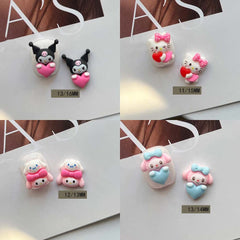 Tezocr rhinestone cat charms, perfect for phone cases and crafts