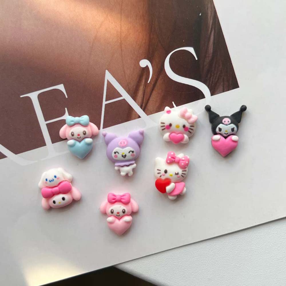 Tezocr cat nail charm set for nails adds playful sparkle