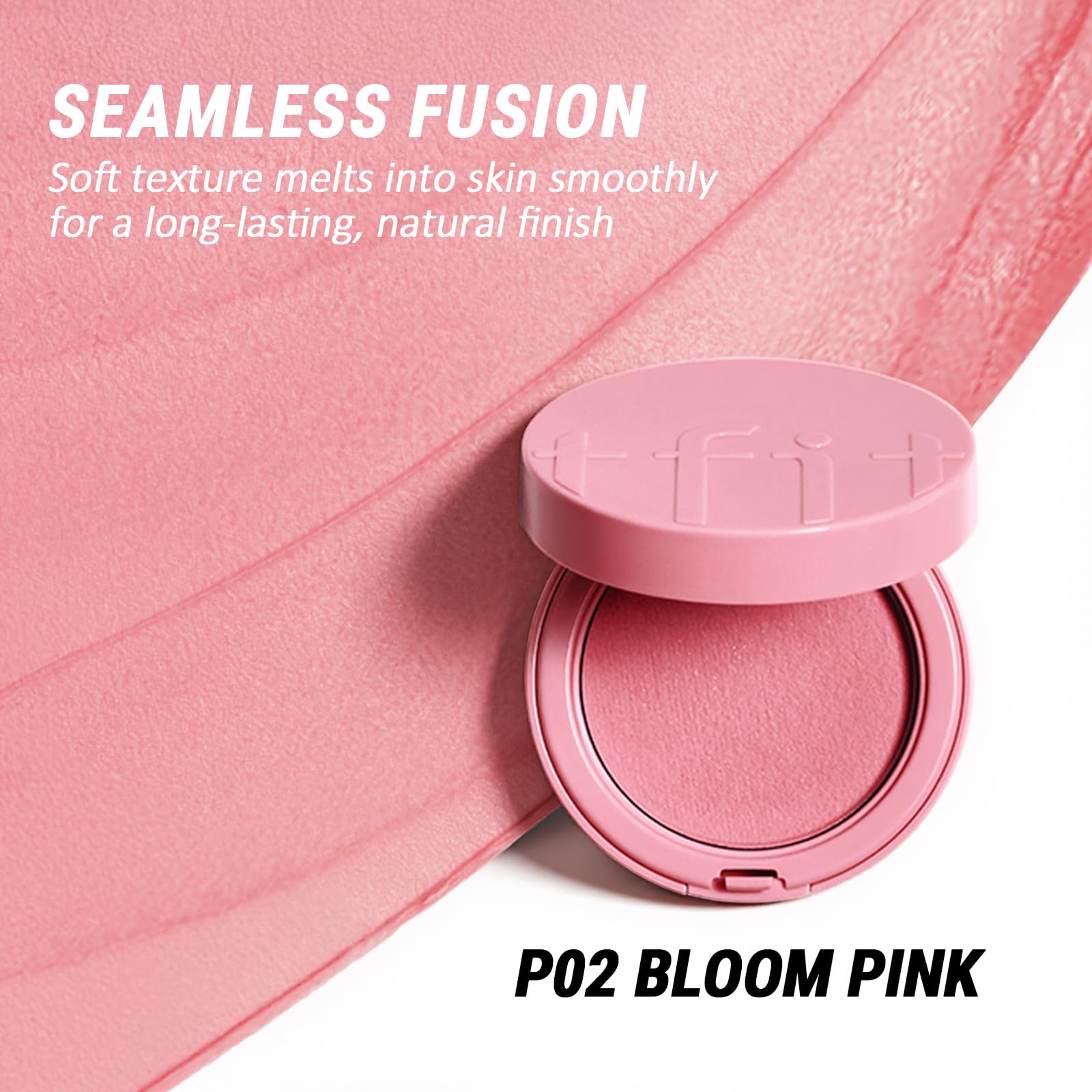 Water-resistant essence keeps the blush looking fresh longer