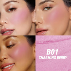 Close-up of silky texture of TFIT Fluffy Velvet Cushion Blush showing smooth swirl.