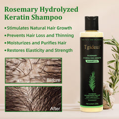 Creamy lather from Tgideas Rosemary Biotin Shampoo for gentle cleansing