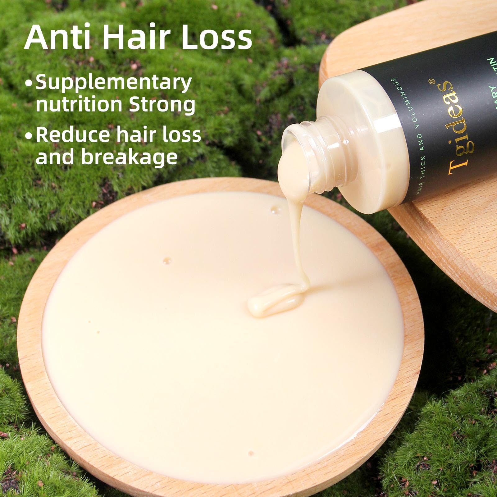 Pump dispensing Tgideas Rosemary Biotin Shampoo for easy daily use
